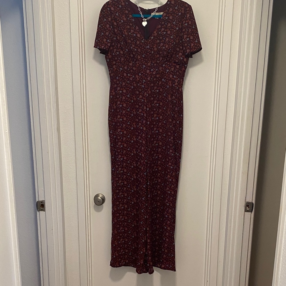 Jumper Miami Burgundy Floral Maxi Length